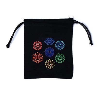 7 chakras pouch black5